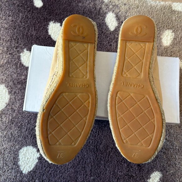 Chanel Beige and Black Espadrilles - Picture 5 of 6
